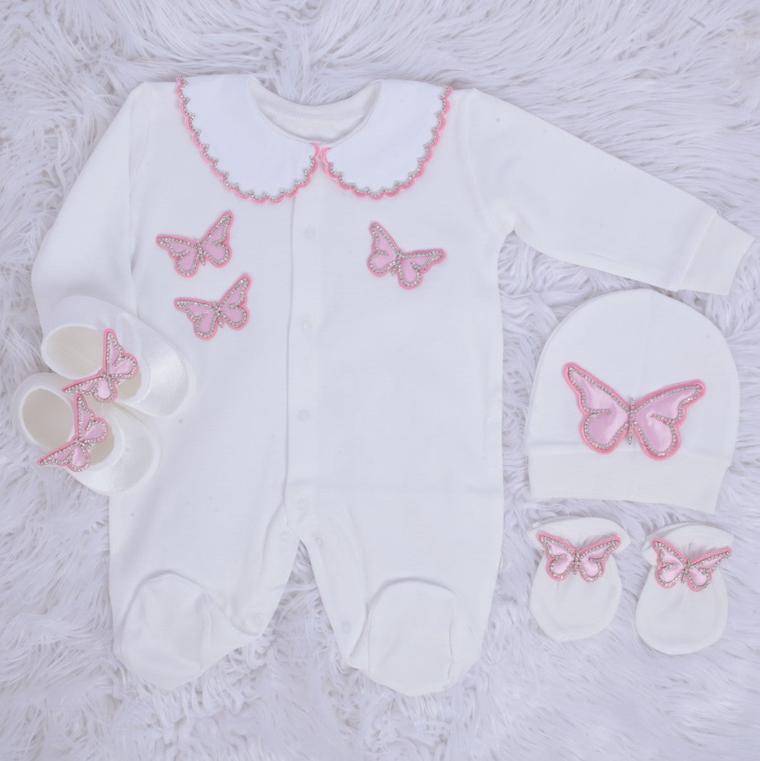 Petite Princess Butterfly Layette Set