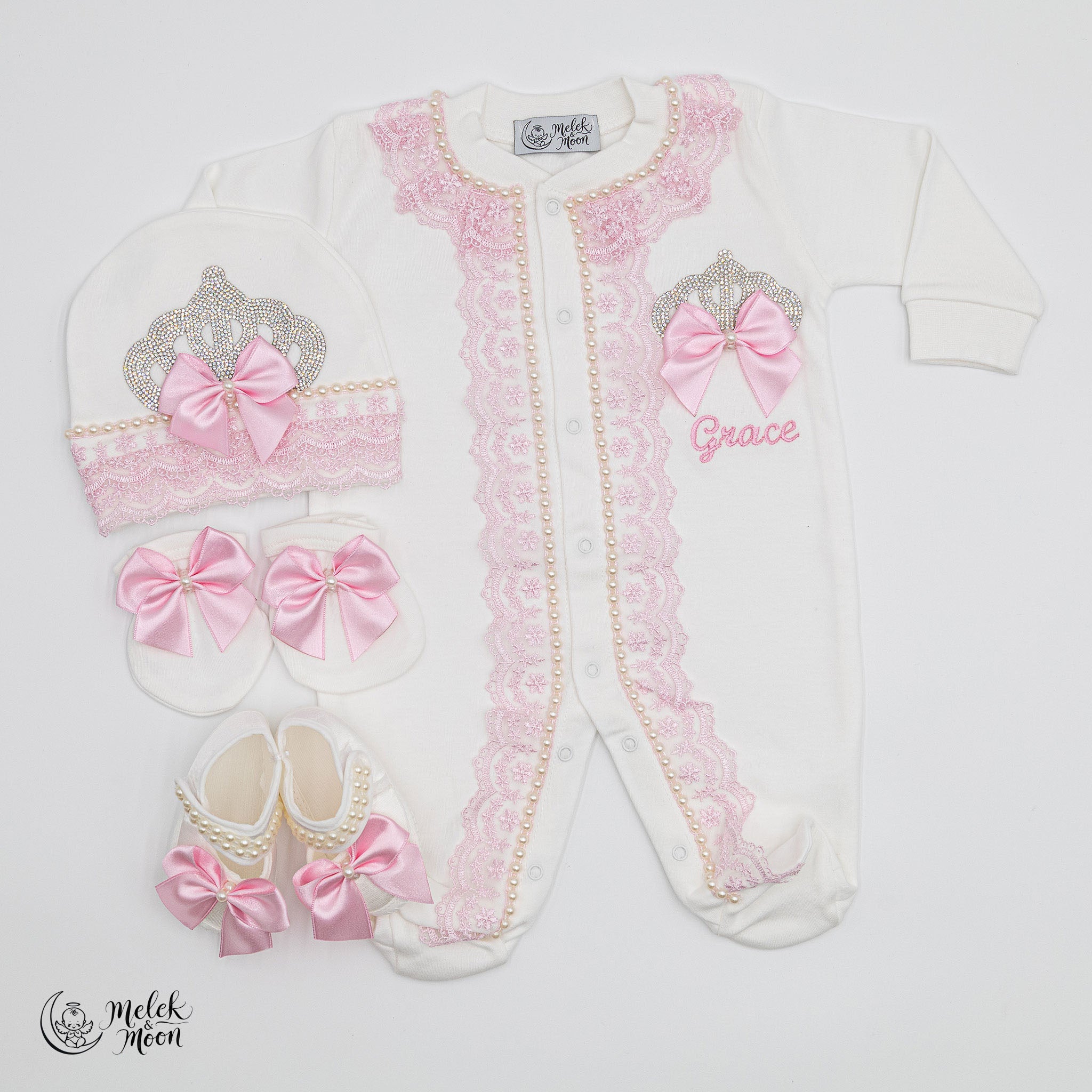 Princess Blush Crown Set