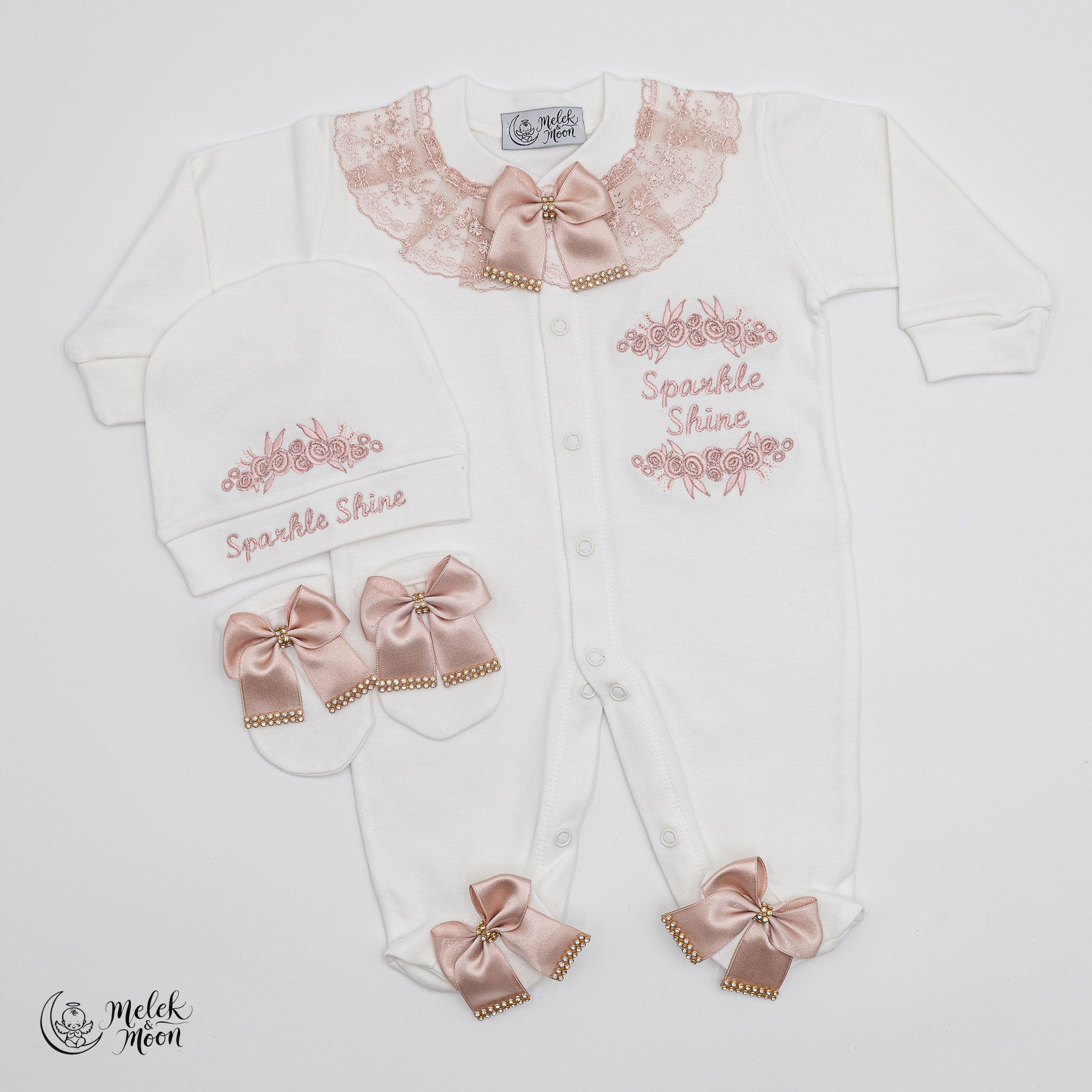 Conjunto Princesa Grace Rosy