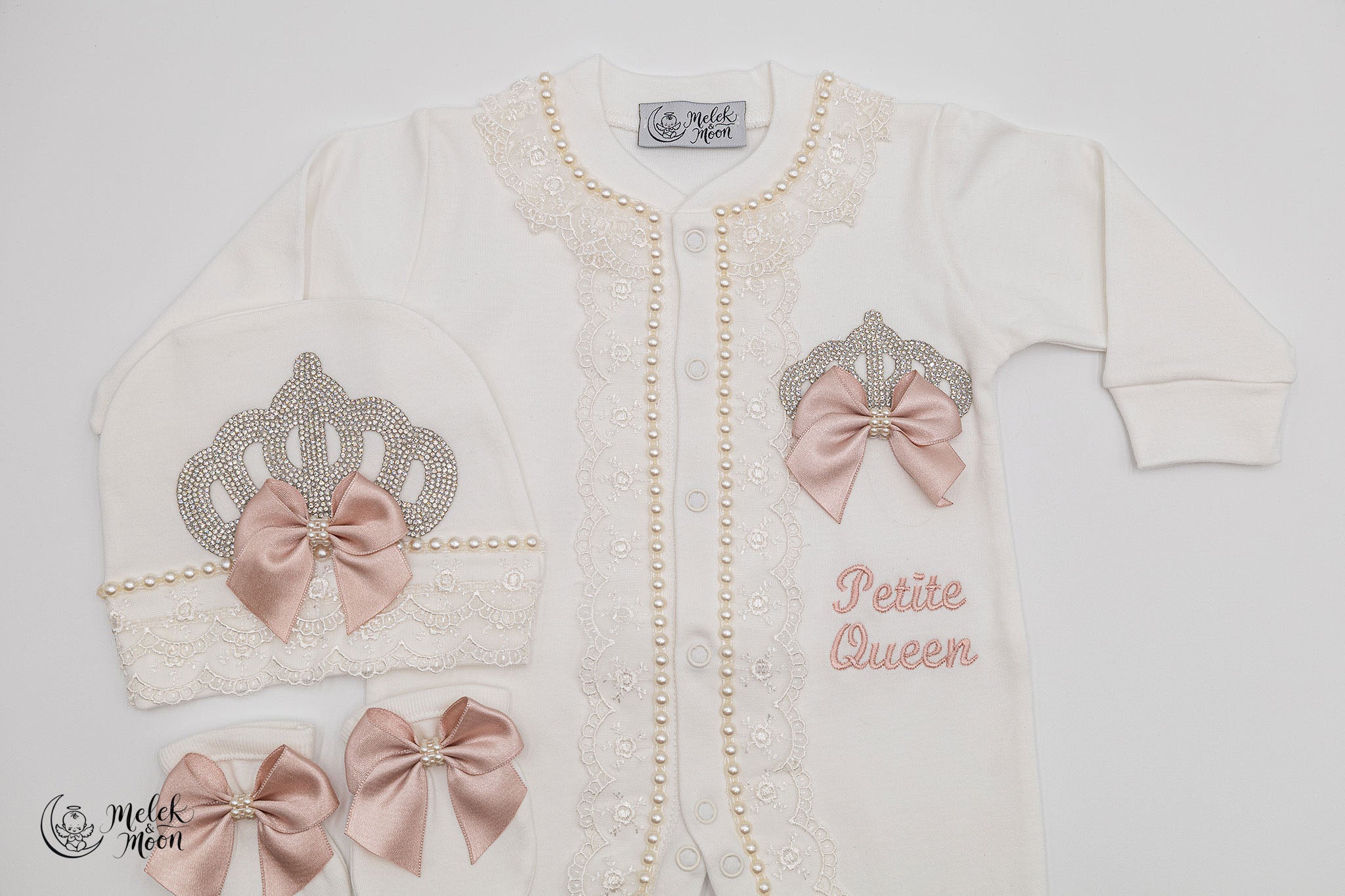 Petite Queen Pearl Crown Set