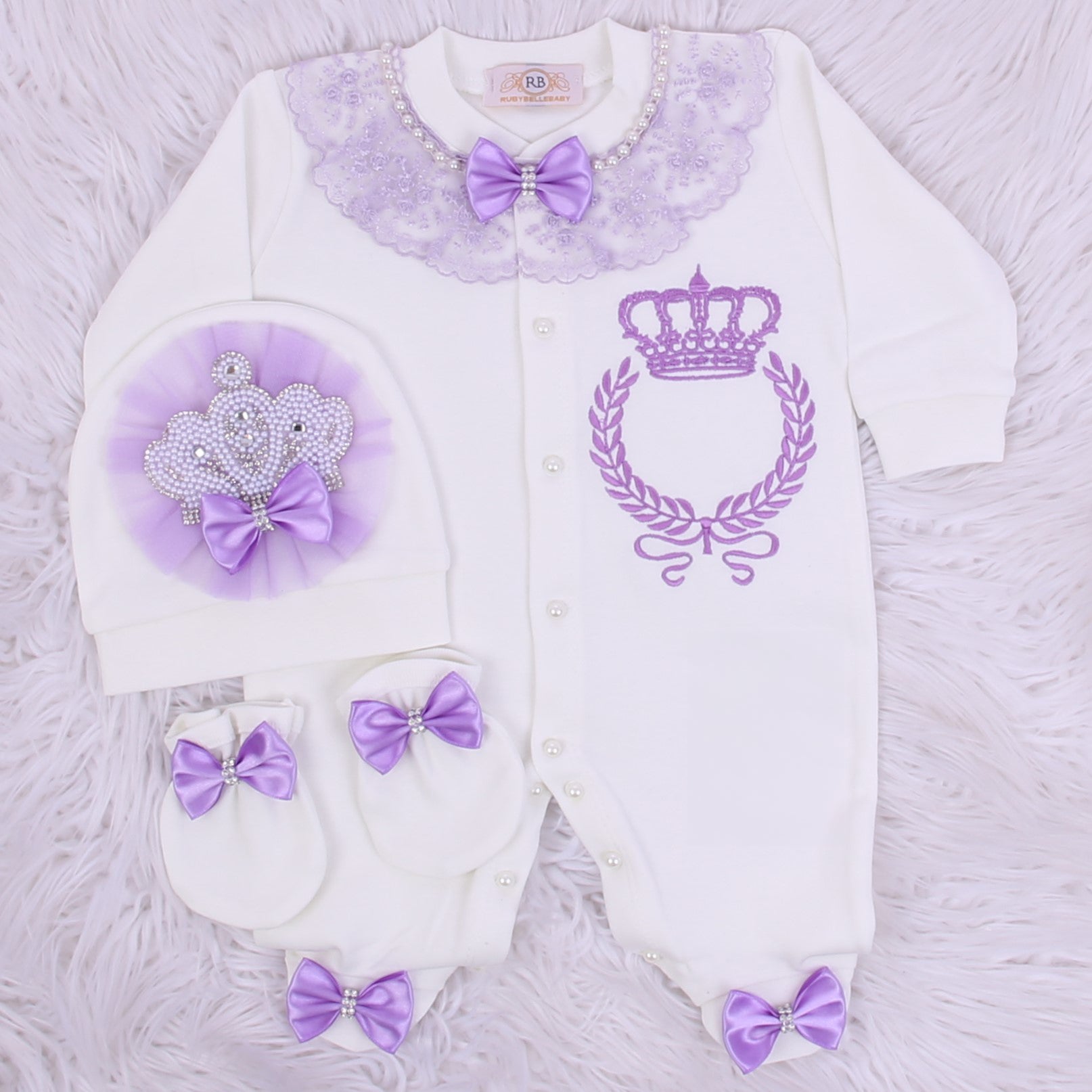 Majestic Violet Blossom Set