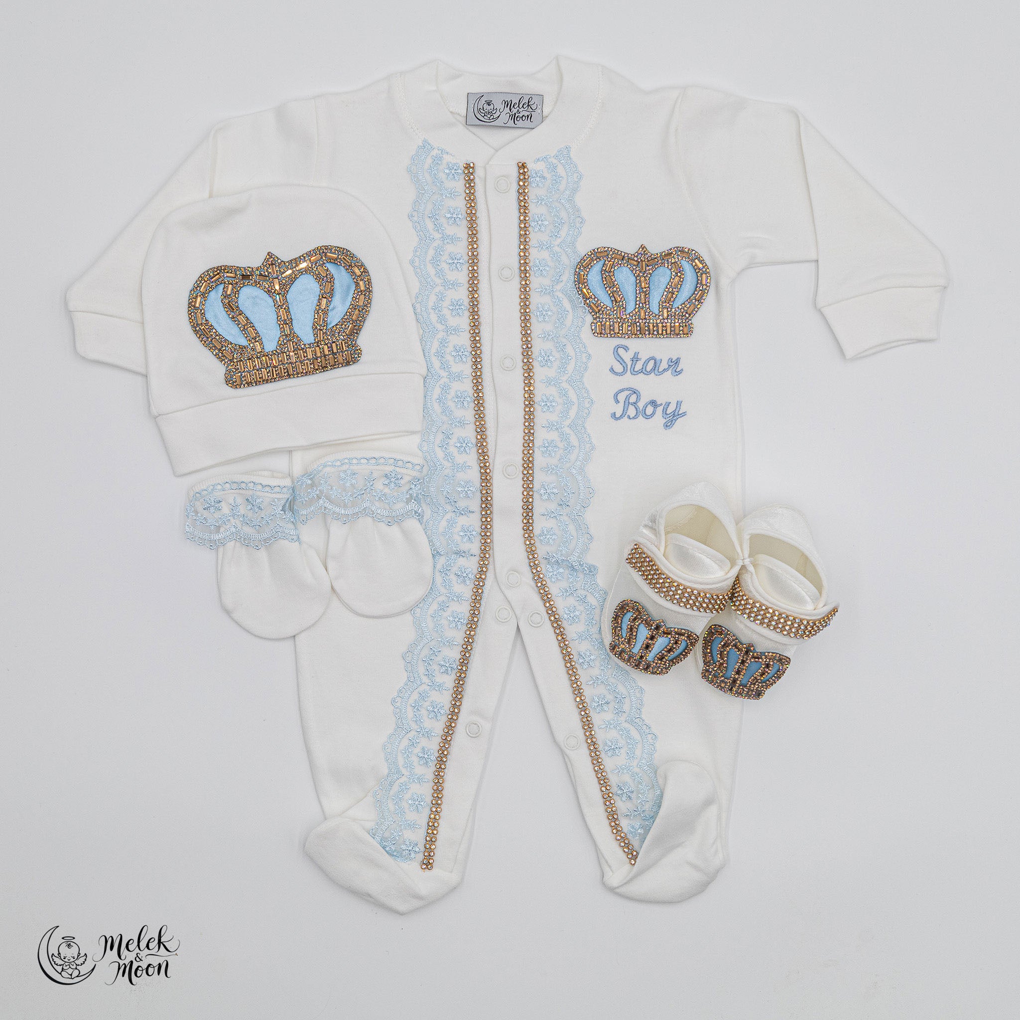 Tenue de nouveau-né Snowy Azure