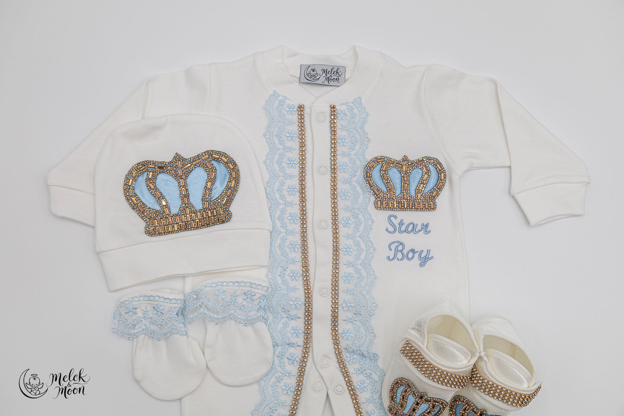 Tenue de nouveau-né Snowy Azure