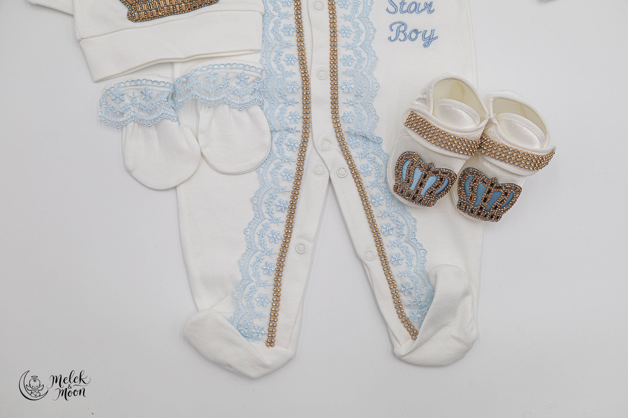 Tenue de nouveau-né Snowy Azure