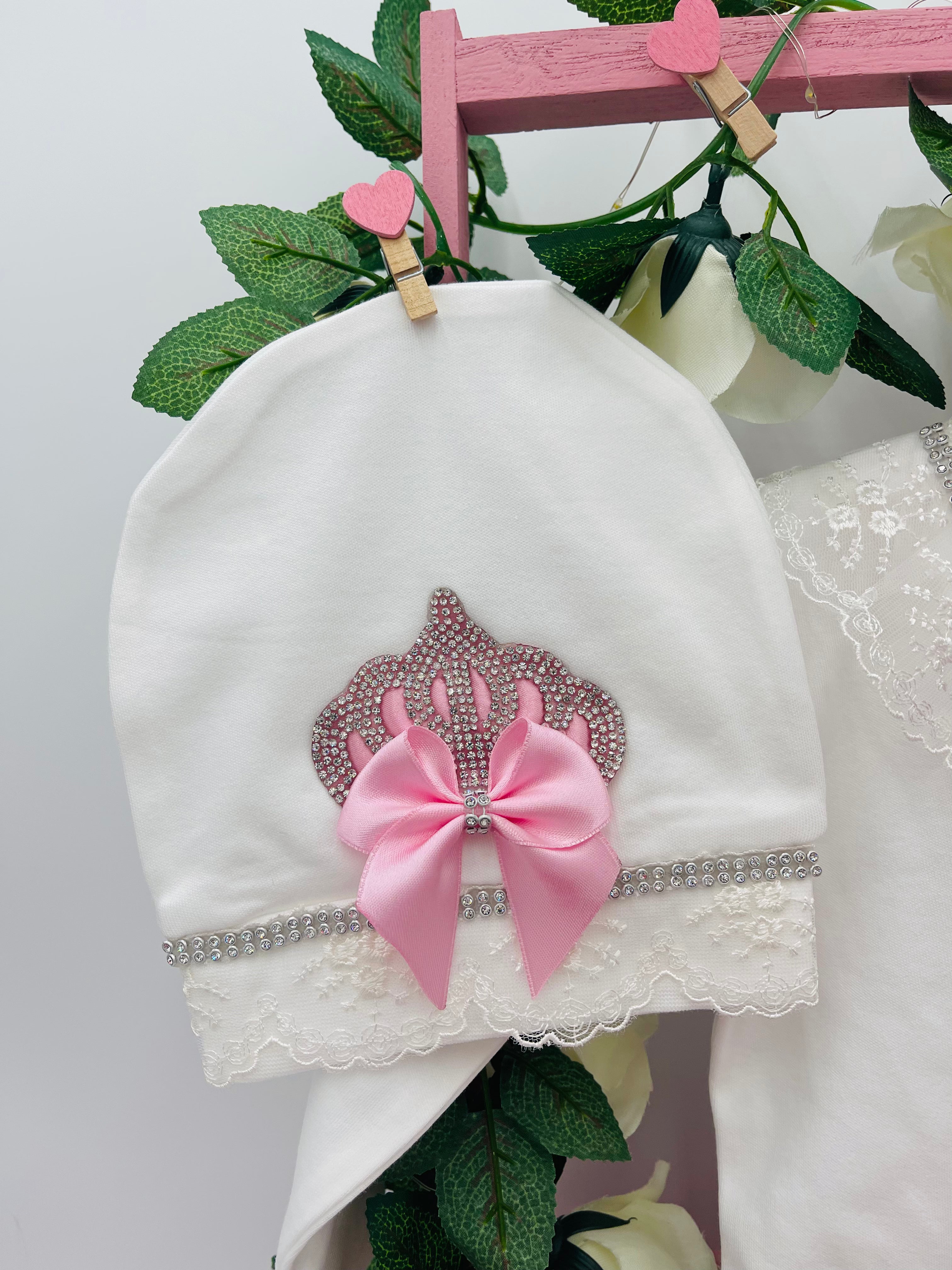 Gorgeous White and Pink Adorable Princess Set