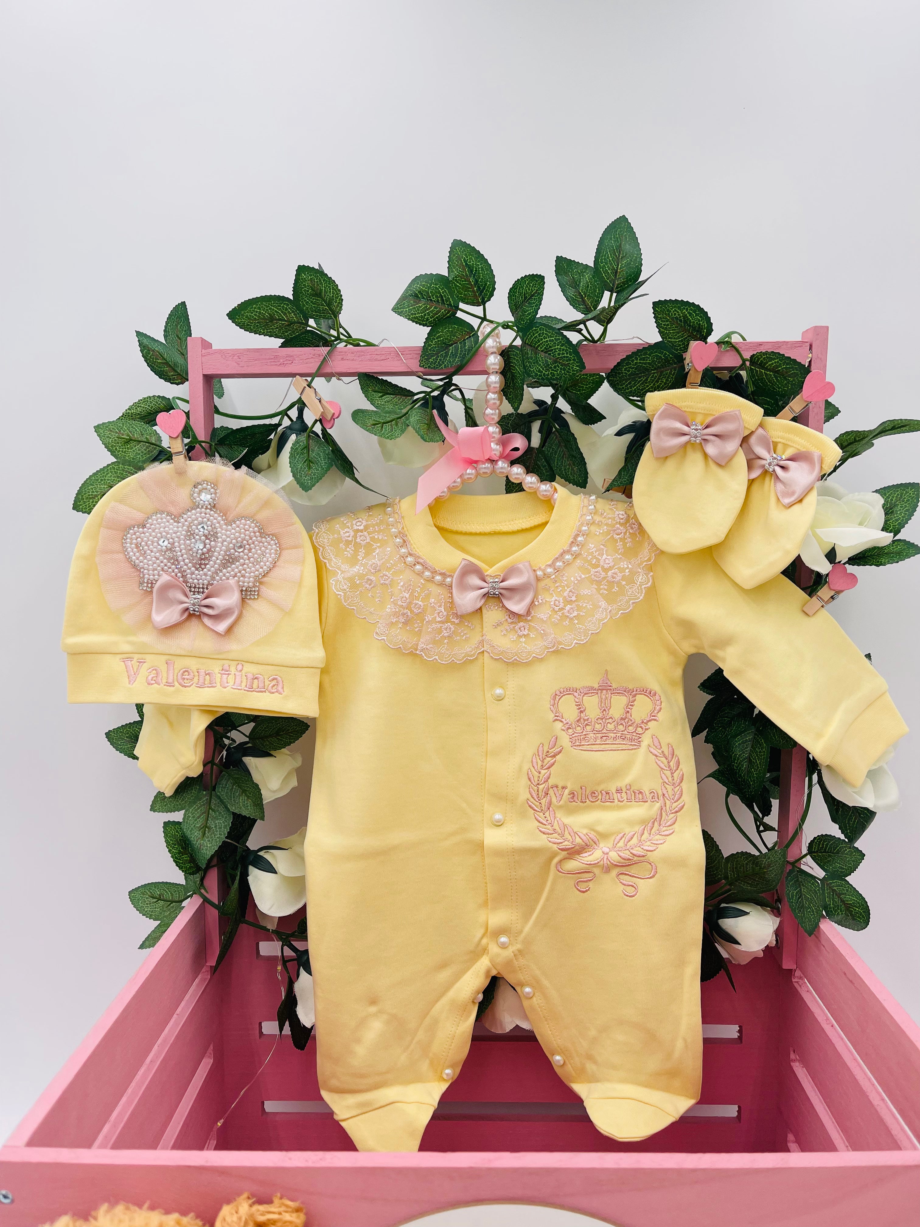 Yellow Royalty Princess Set