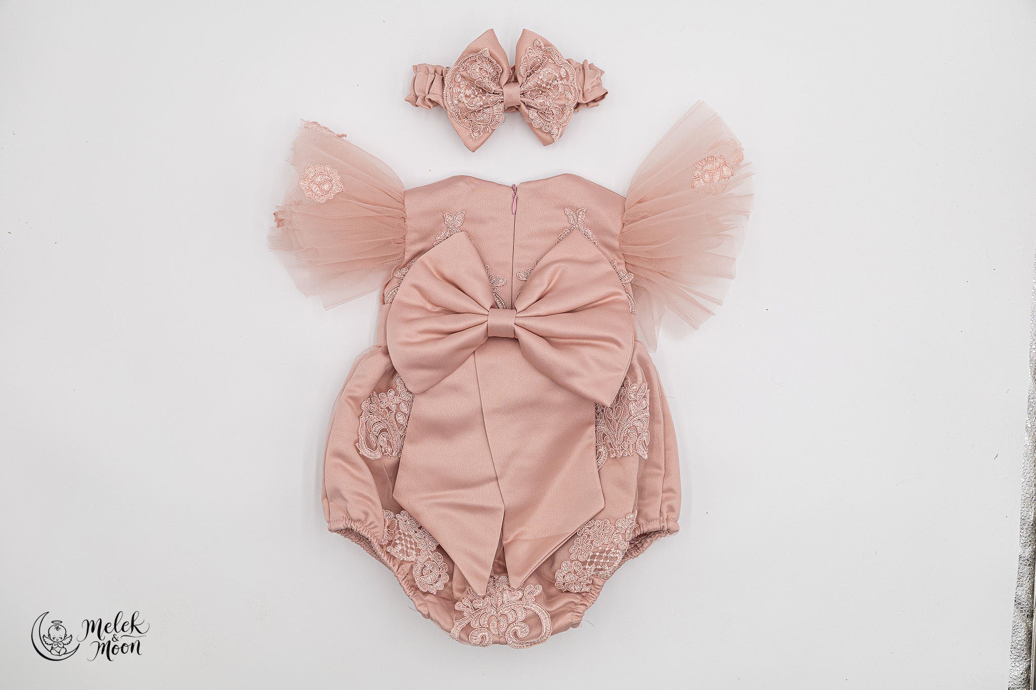 Blush Lace Tulle Angel Set