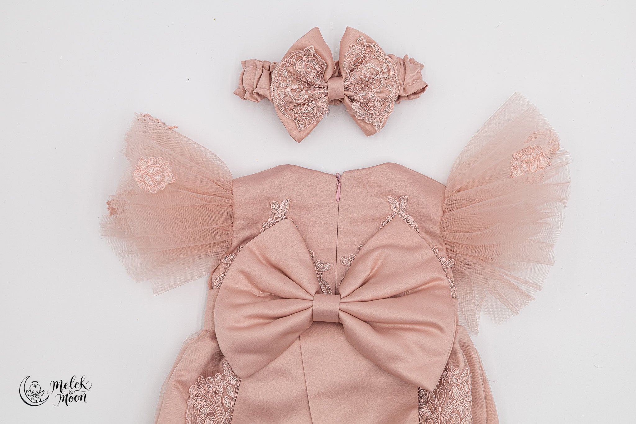 Blush Lace Tulle Angel Set