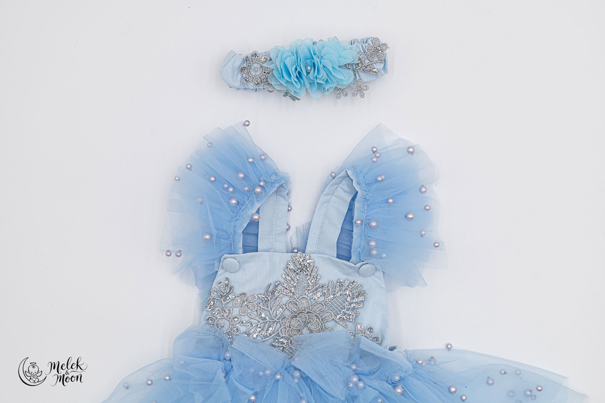 Winter Angel Pearl Tutu Set