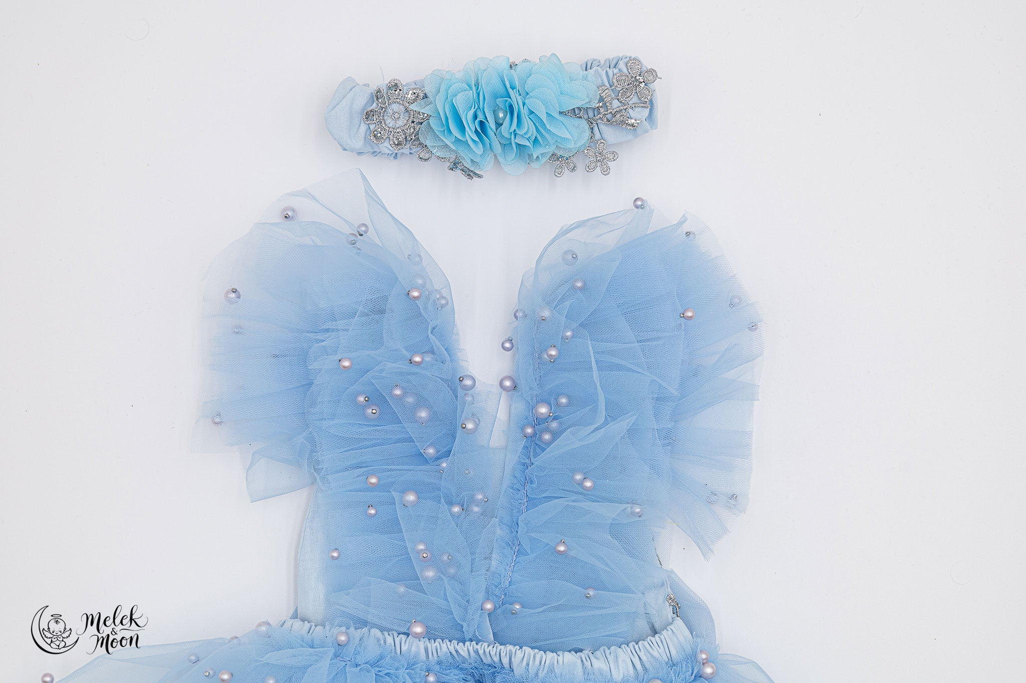 Winter Angel Pearl Tutu Set