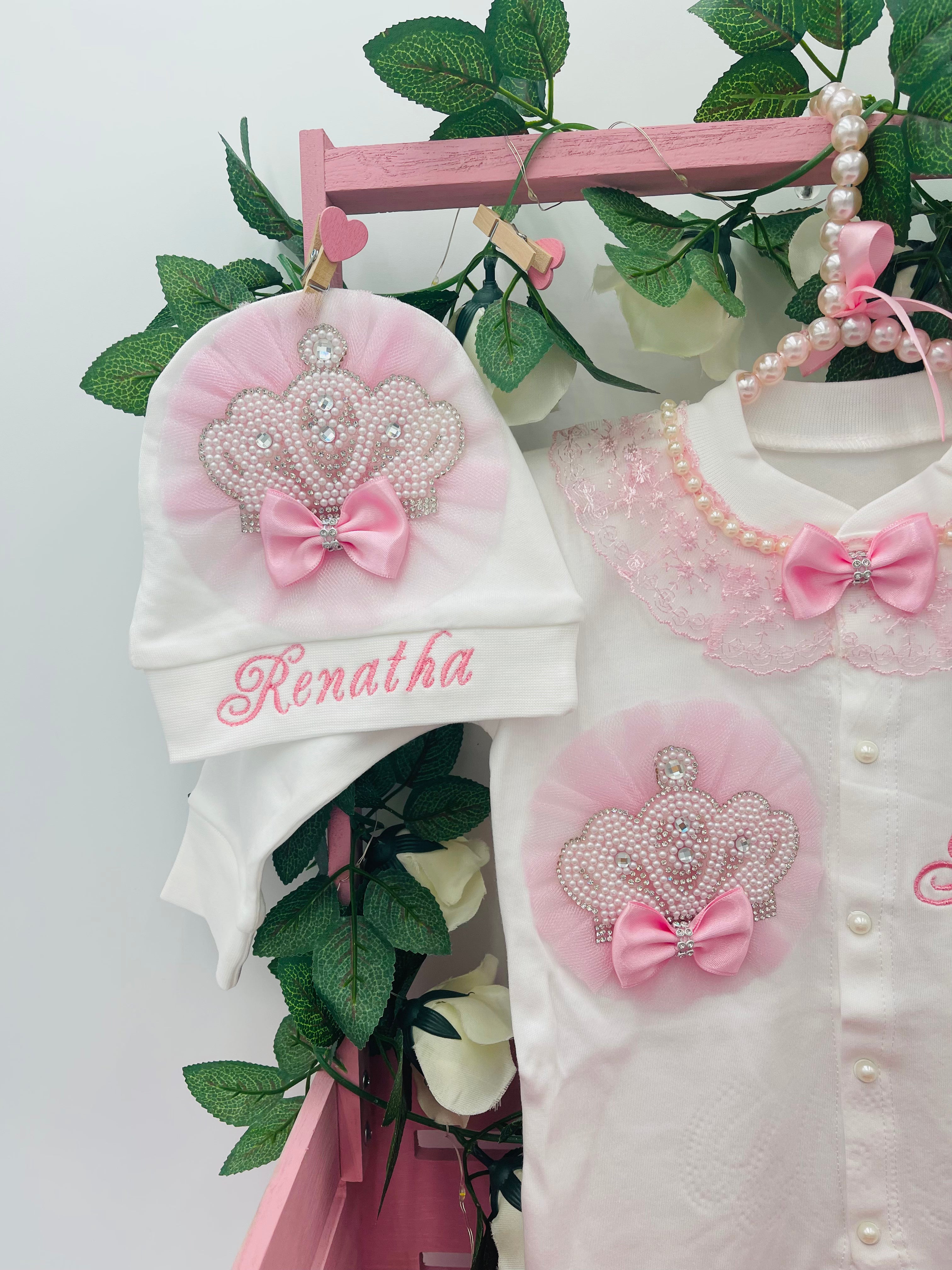 Sweet Pink Royal Baby Girl Set