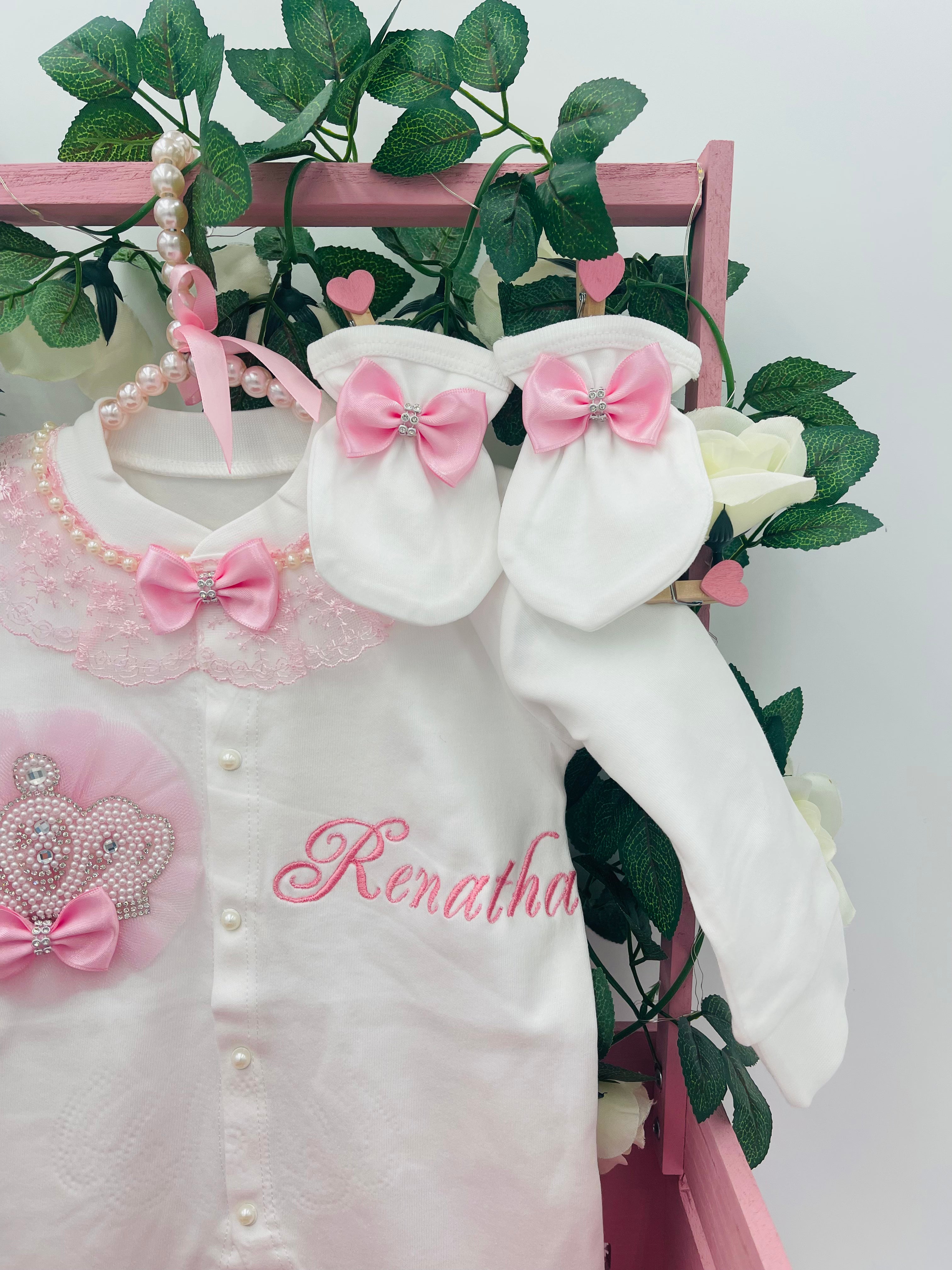 Sweet Pink Royal Baby Girl Set