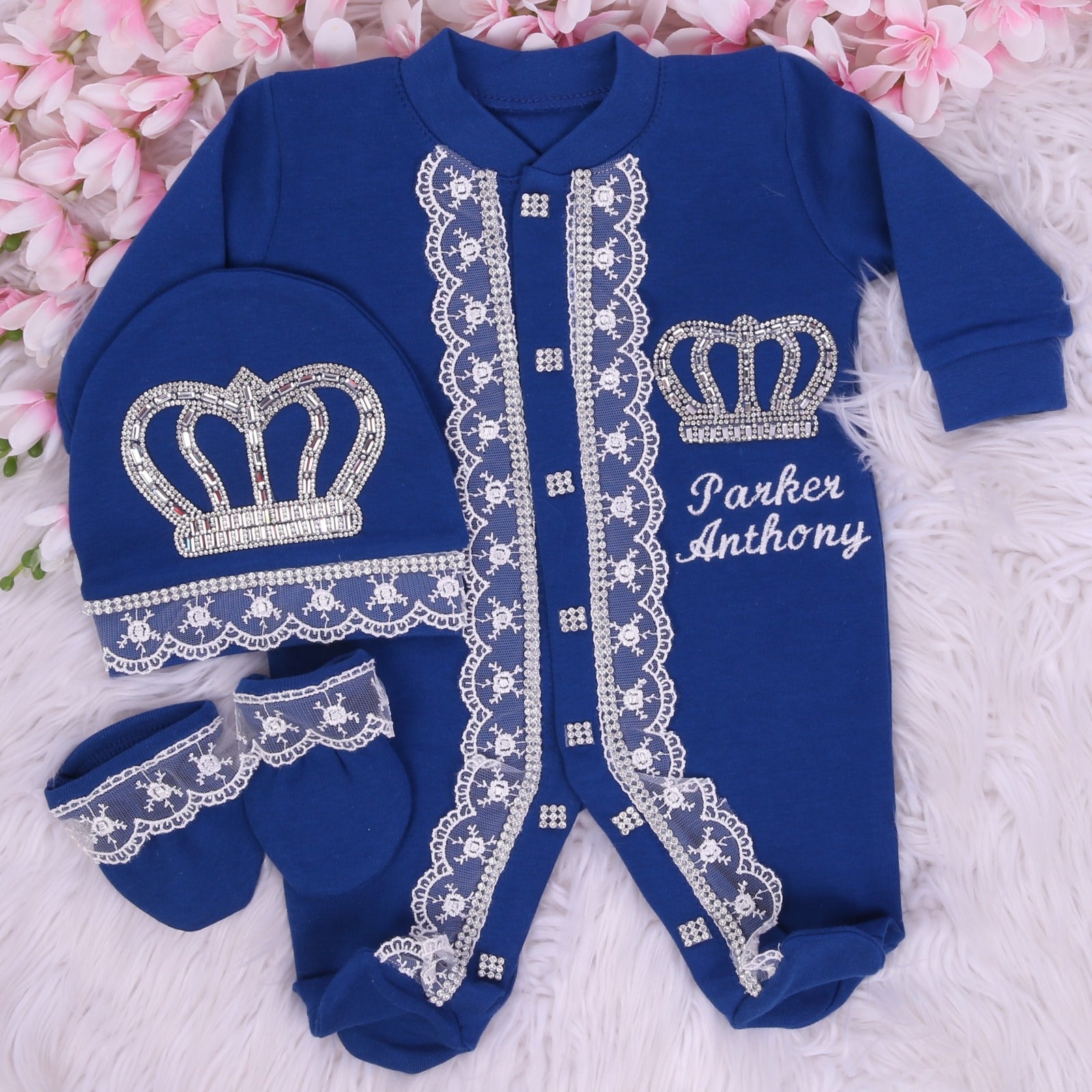 Navy Blue Angelic Prince Set