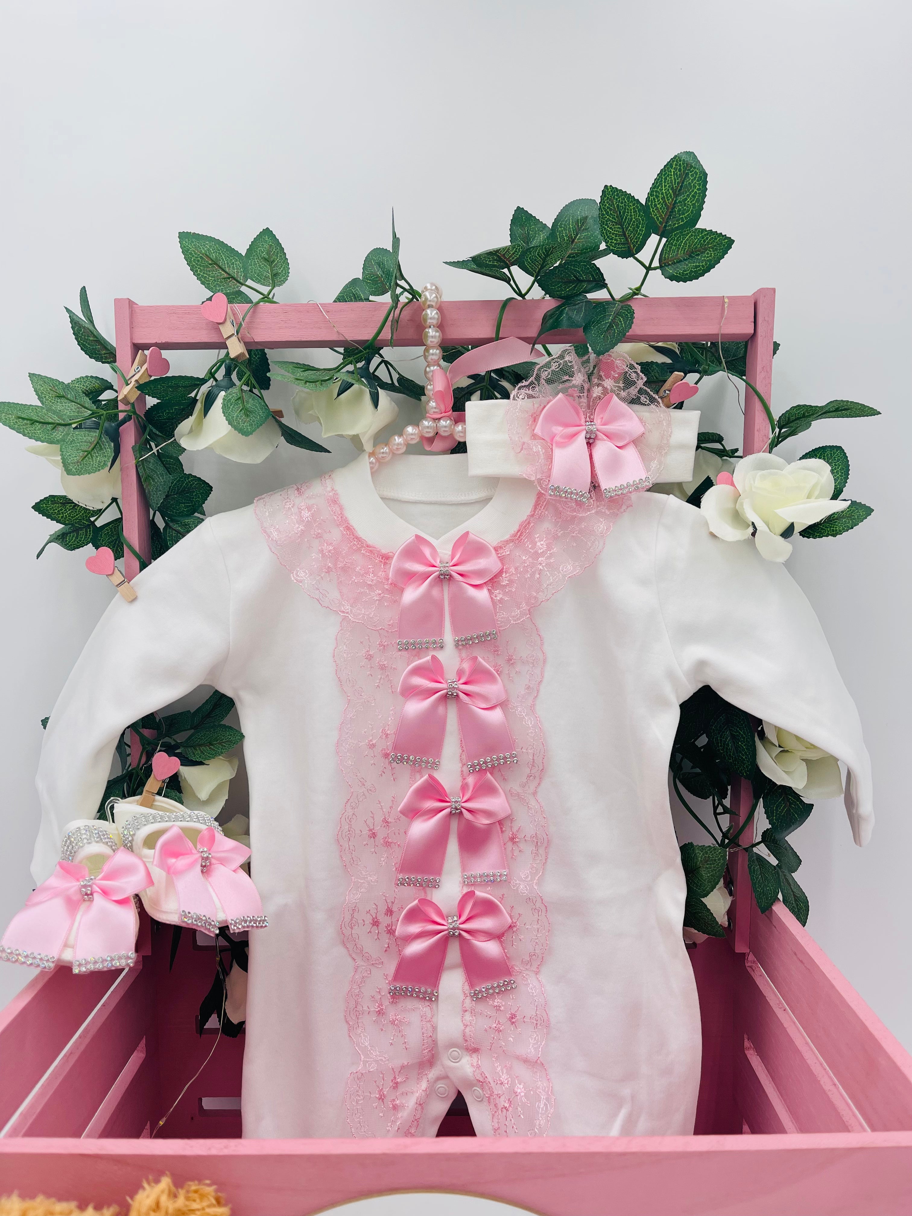 Conjunto de princesa rosa de ensueño