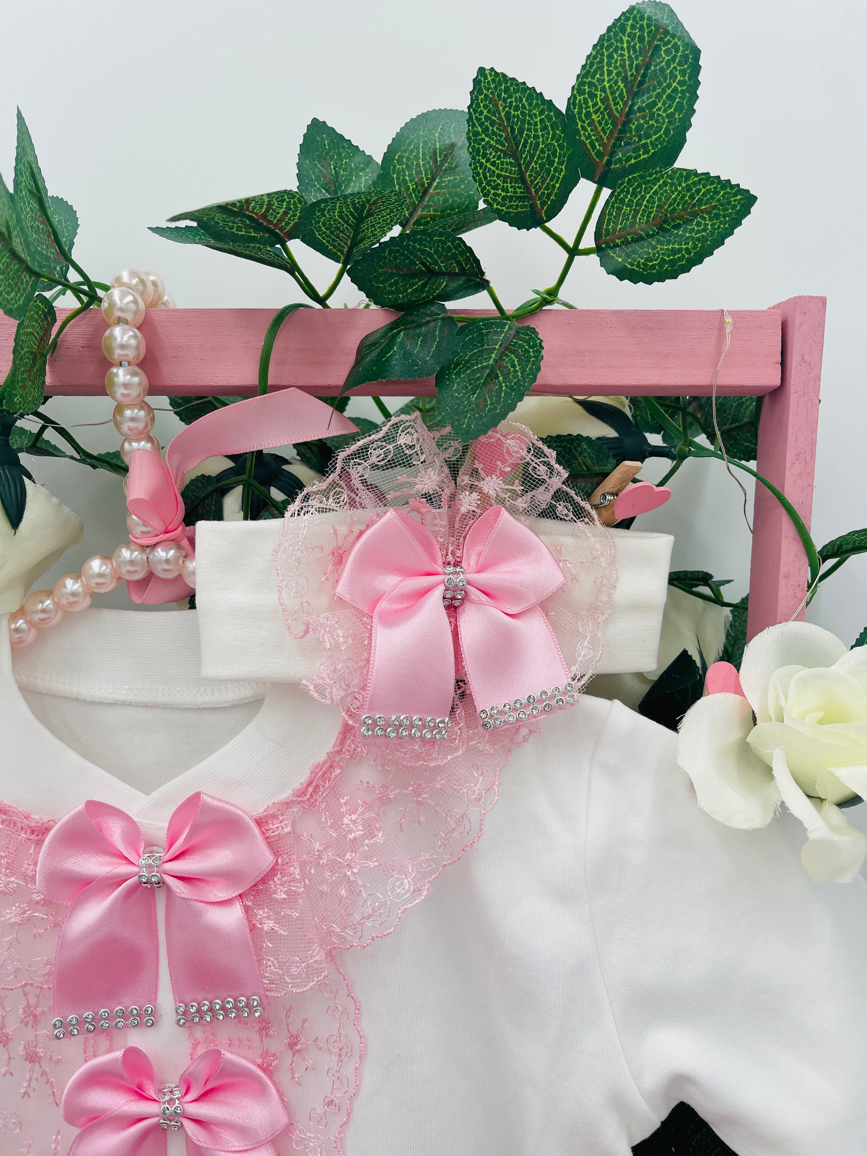 Conjunto de princesa rosa de ensueño