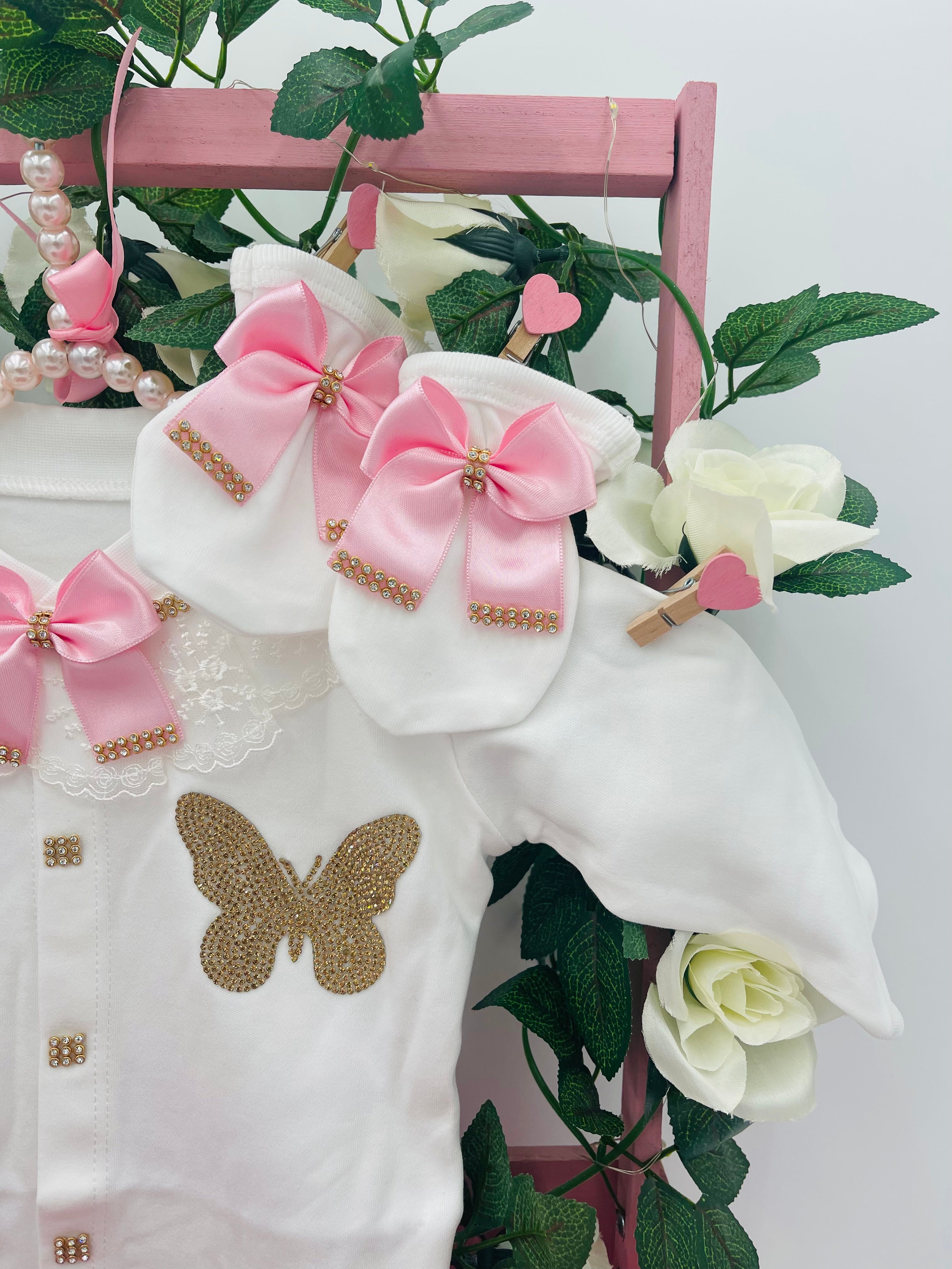 Conjunto de princesa mariposa para niña