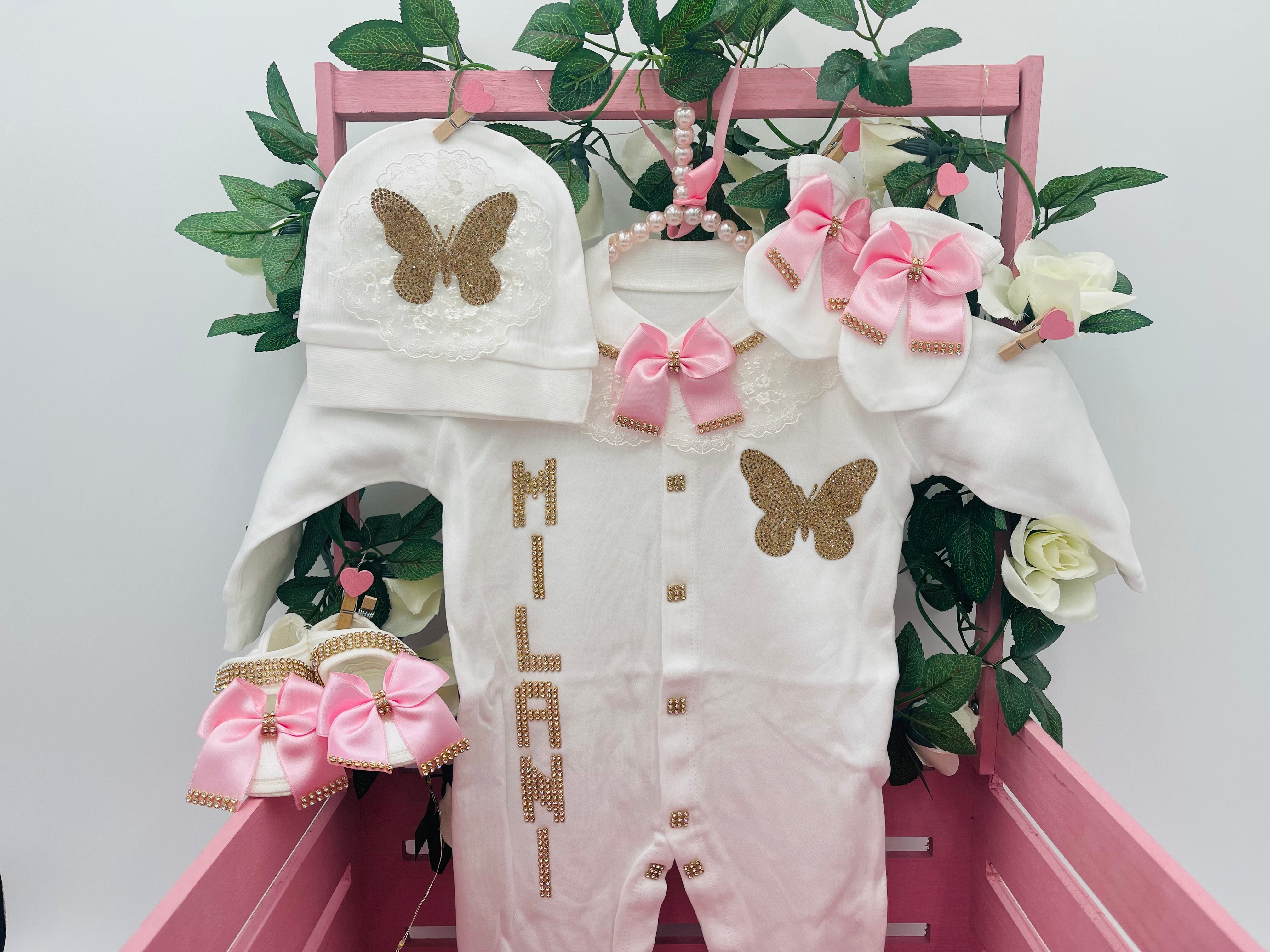 Conjunto de princesa mariposa para niña