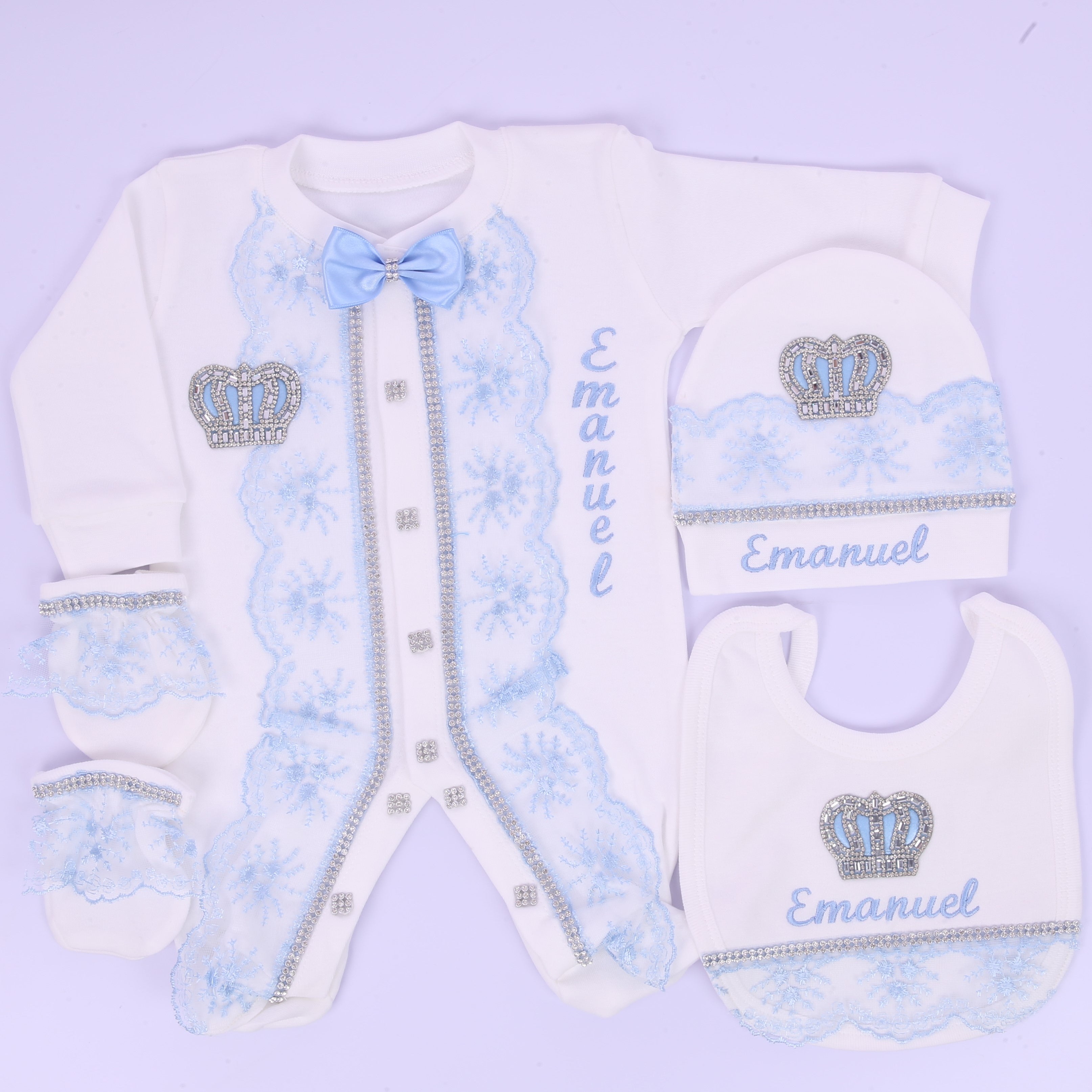 Frosted Royal Charm Set