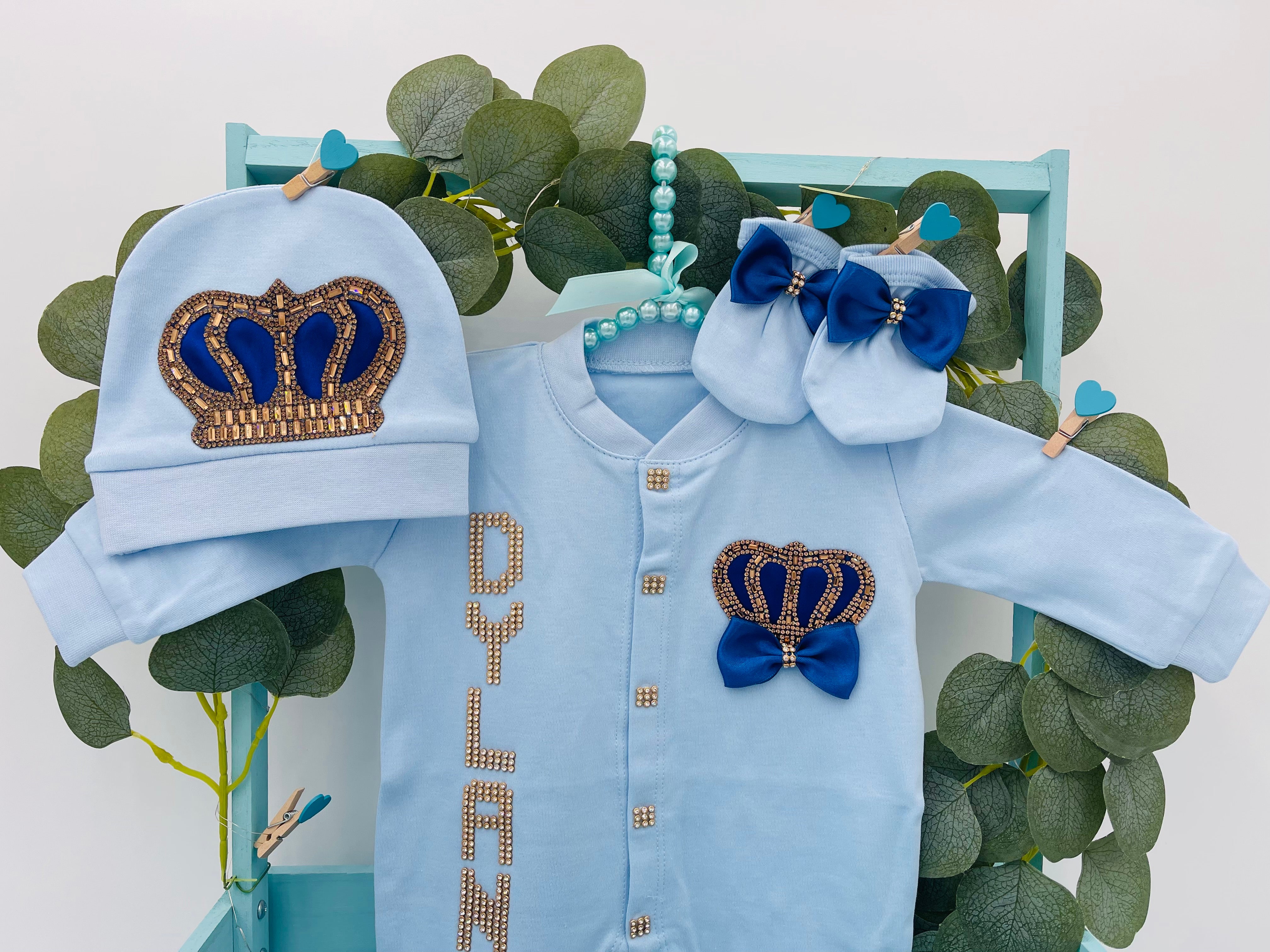 Royal Bow Crown Outfit Set