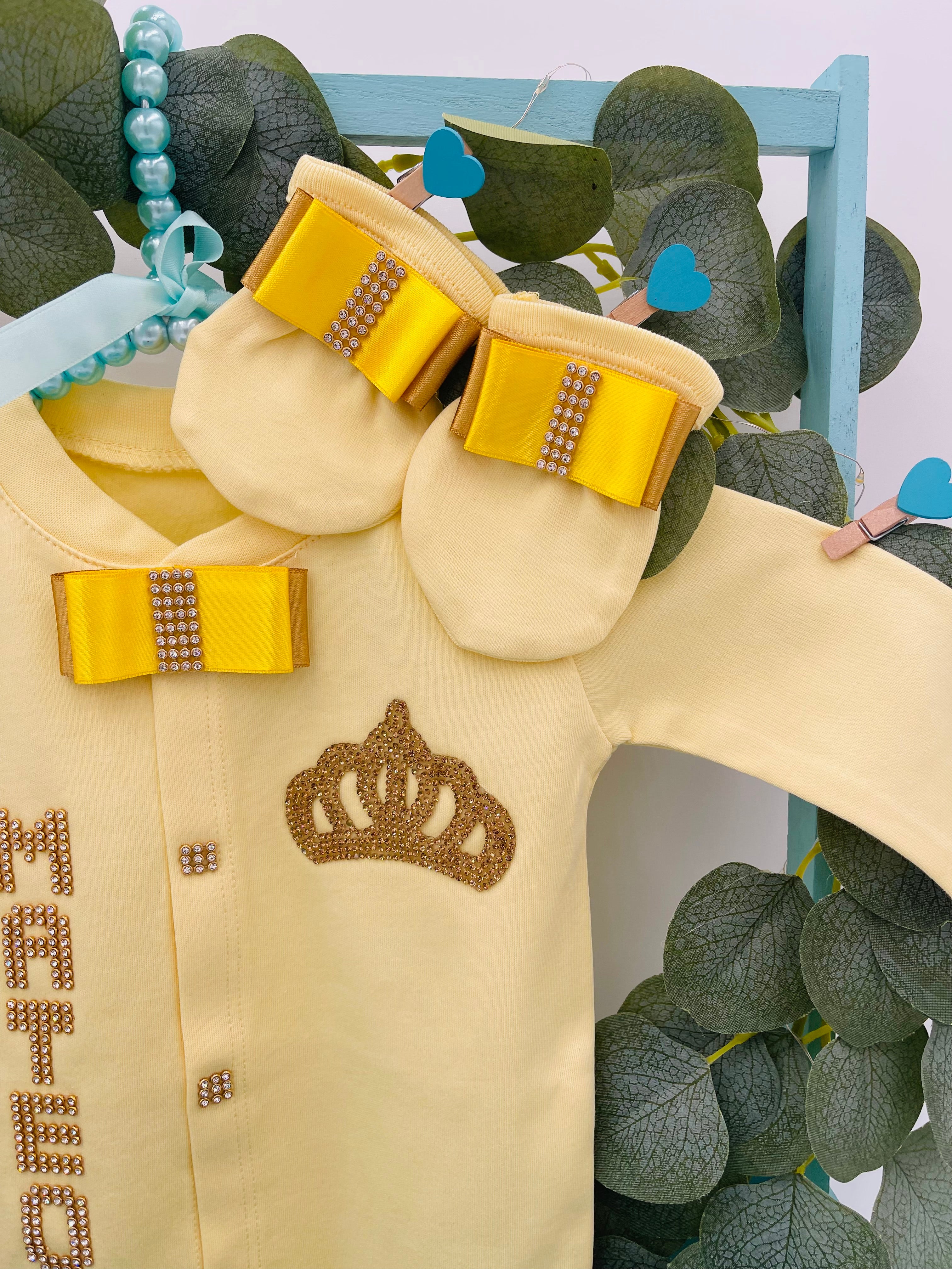 Majestic Yellow Blossom Baby Set