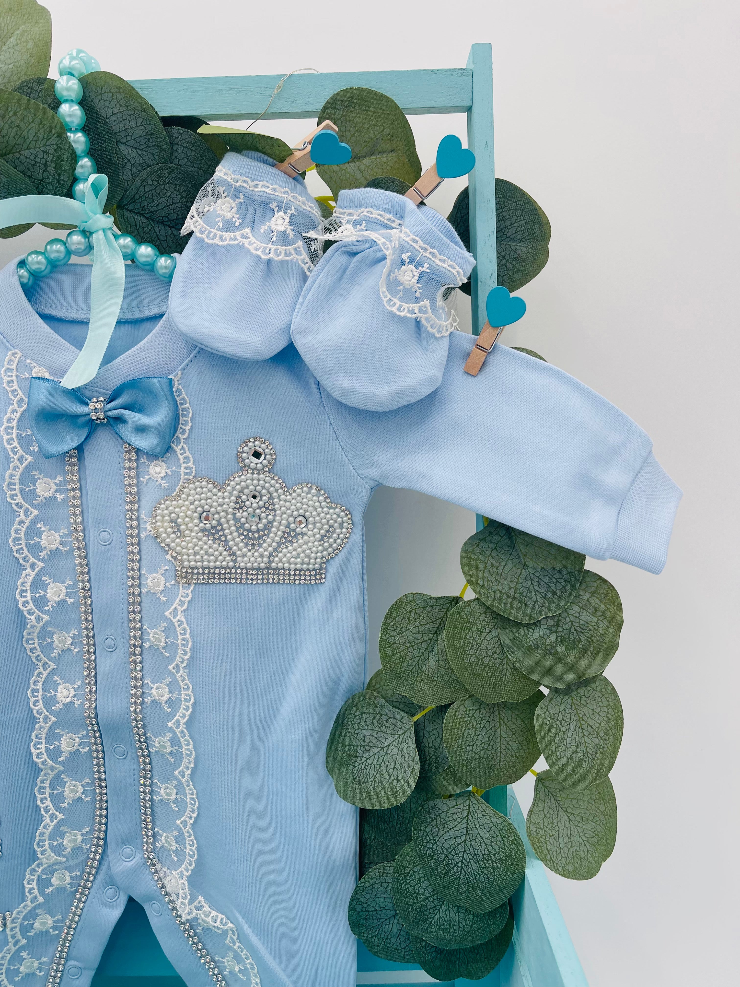 Ensemble pour nouveau-né Azure Regalia