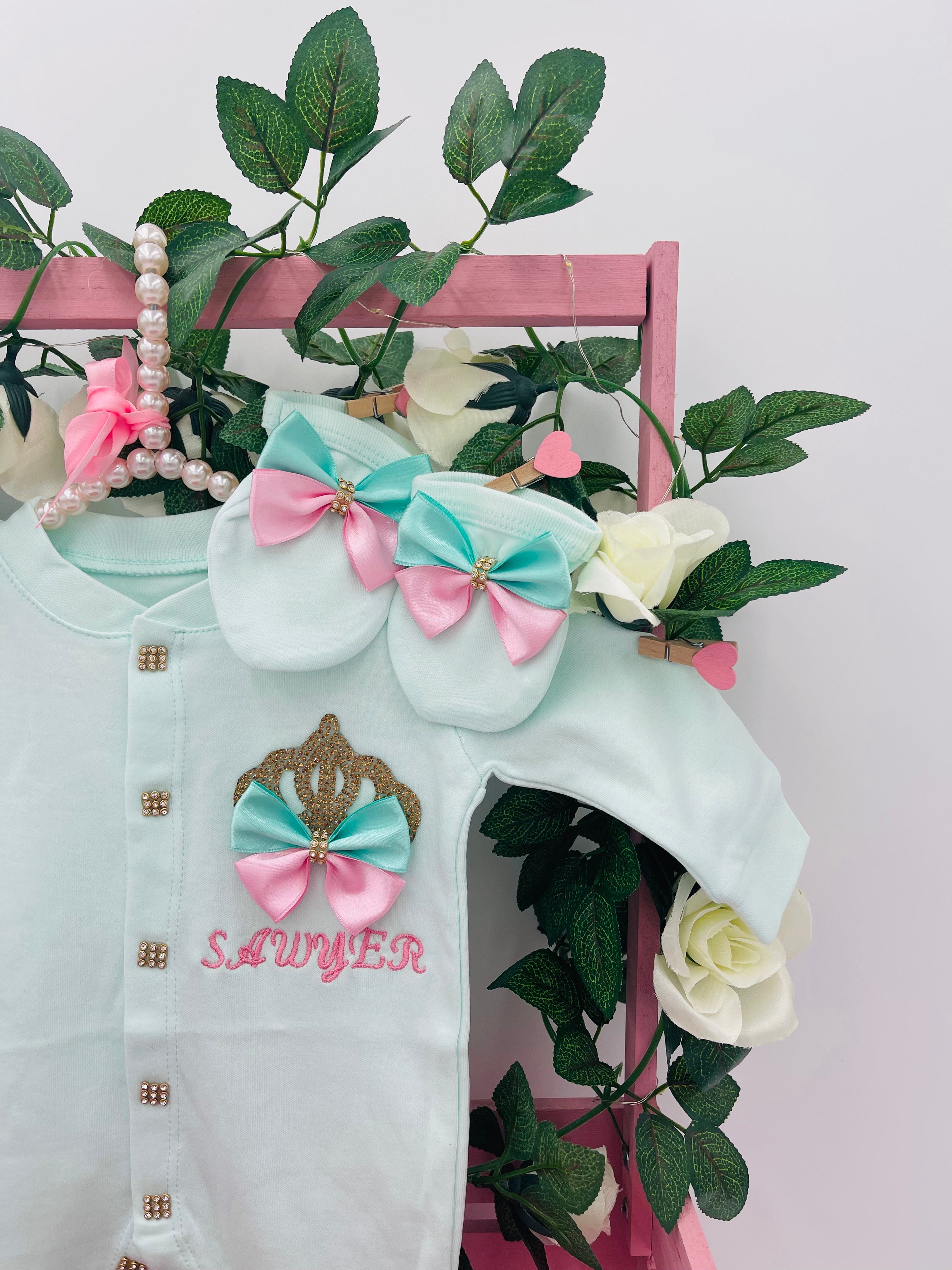 Sweet Mint Royale Newborn Set