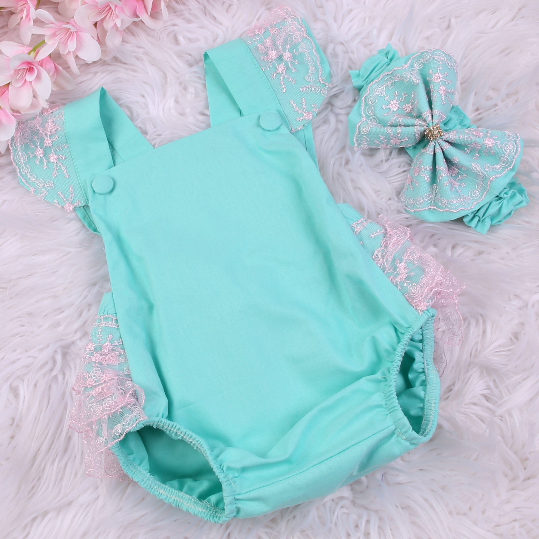 Ensemble adorable princesse turquoise