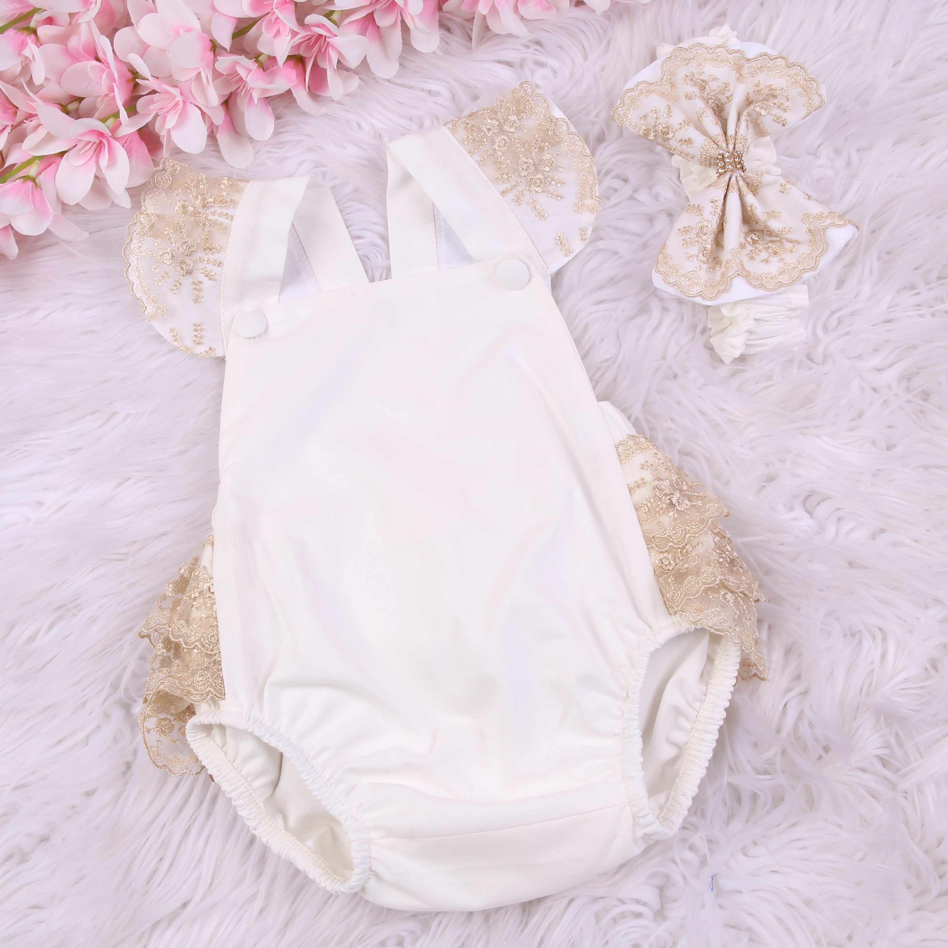 Gilded Grace Tulle Romper Set