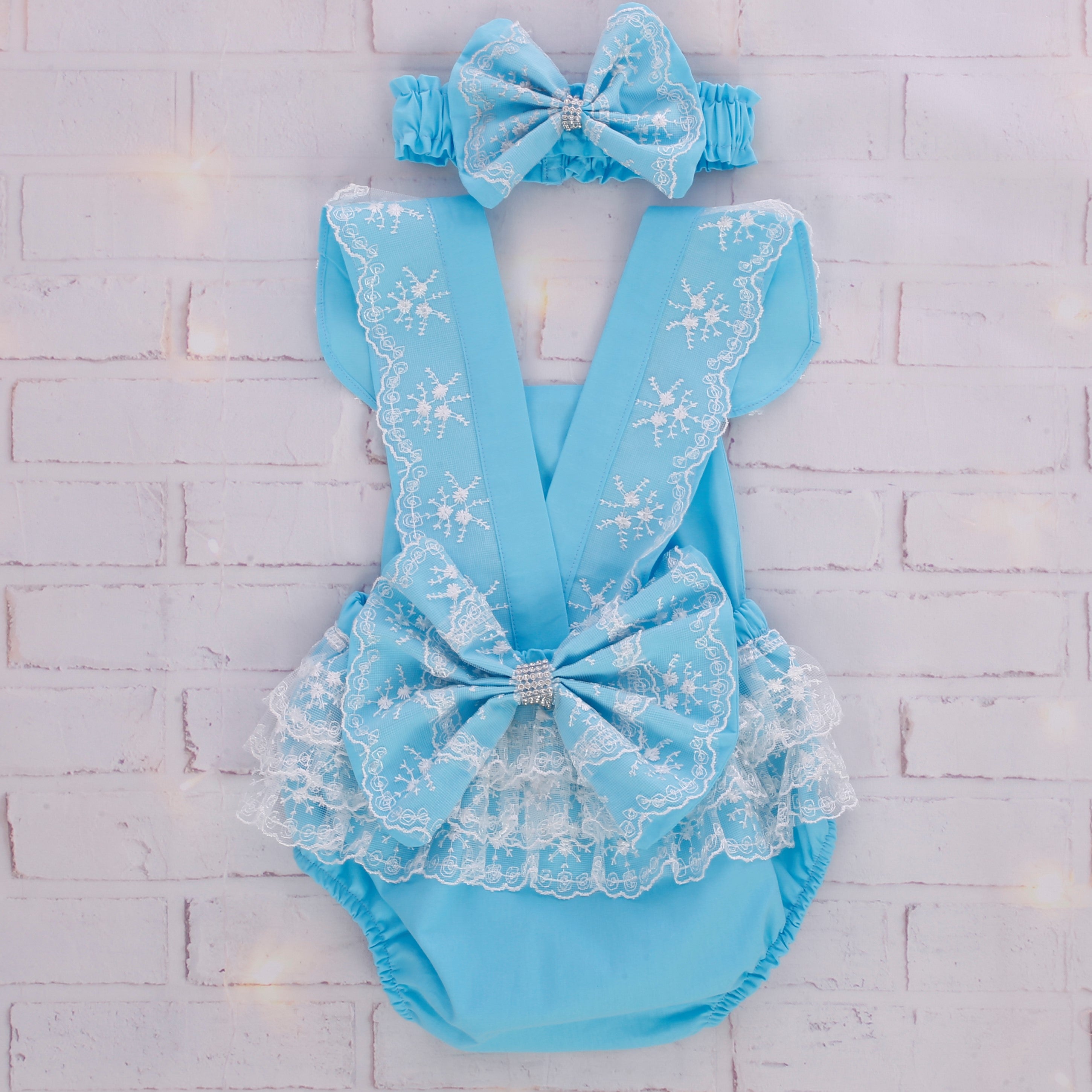 Bluebell Lace Princess Romper Set