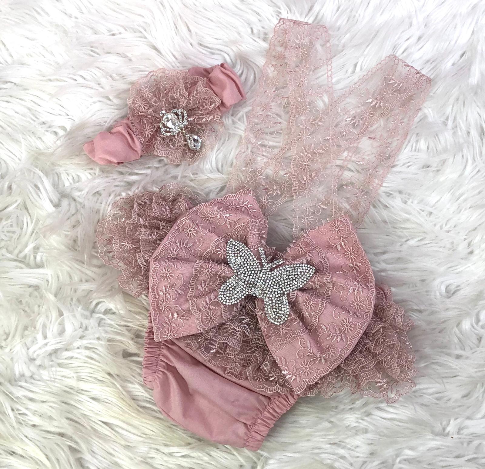 Rose Butterfly Whisper Romper