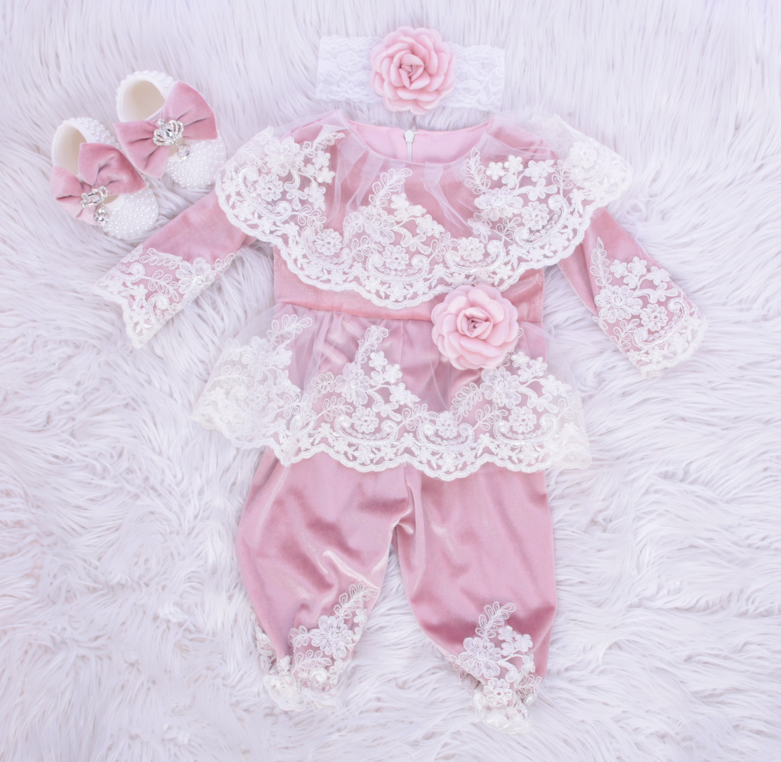 Pink Velvet Forest Majesty Set