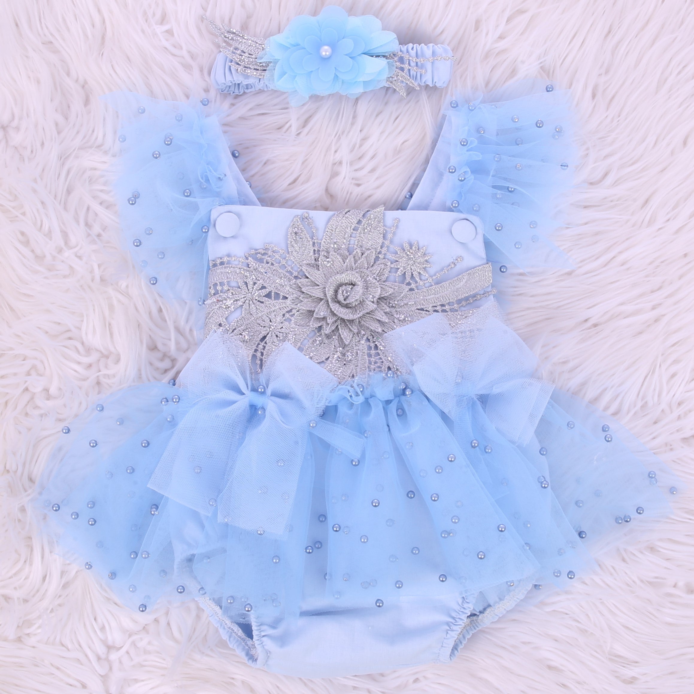 Frozen Petal Charm Romper Set