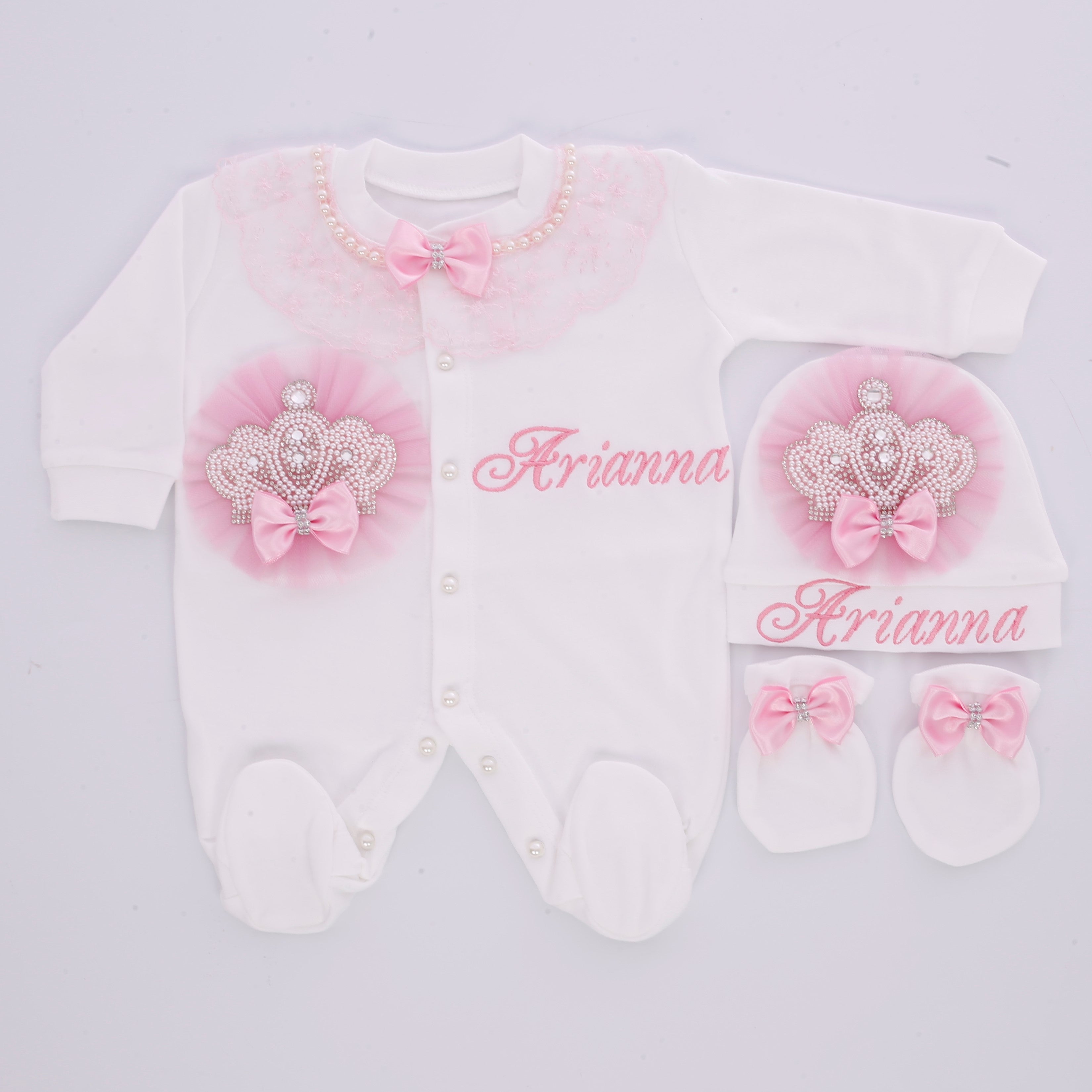 Rosy Crown Blossom Set