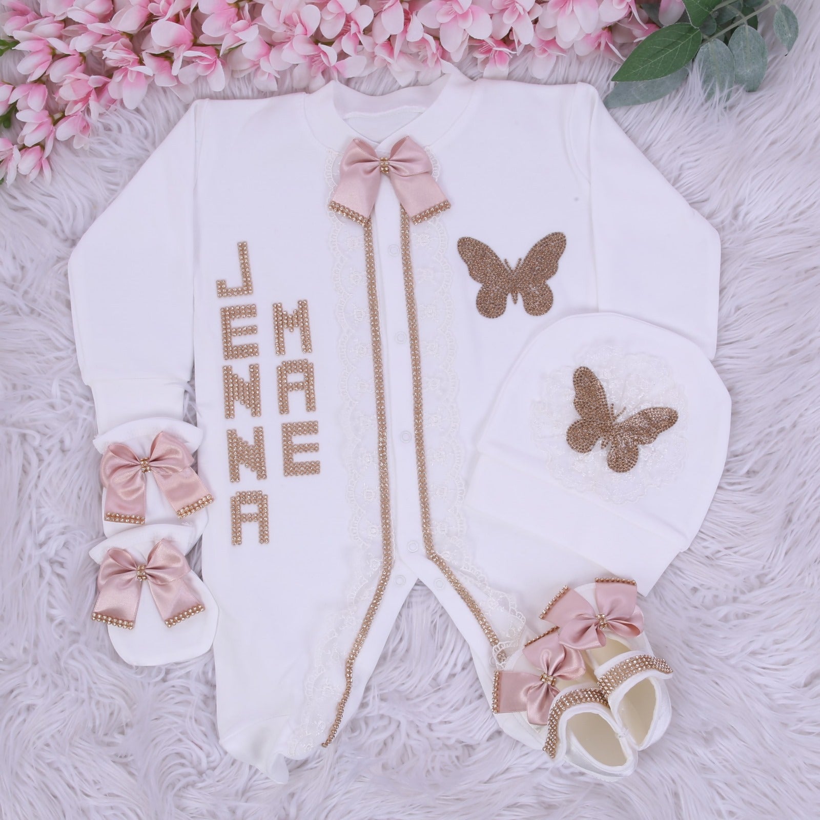 Conjunto de princesa mariposa para niña